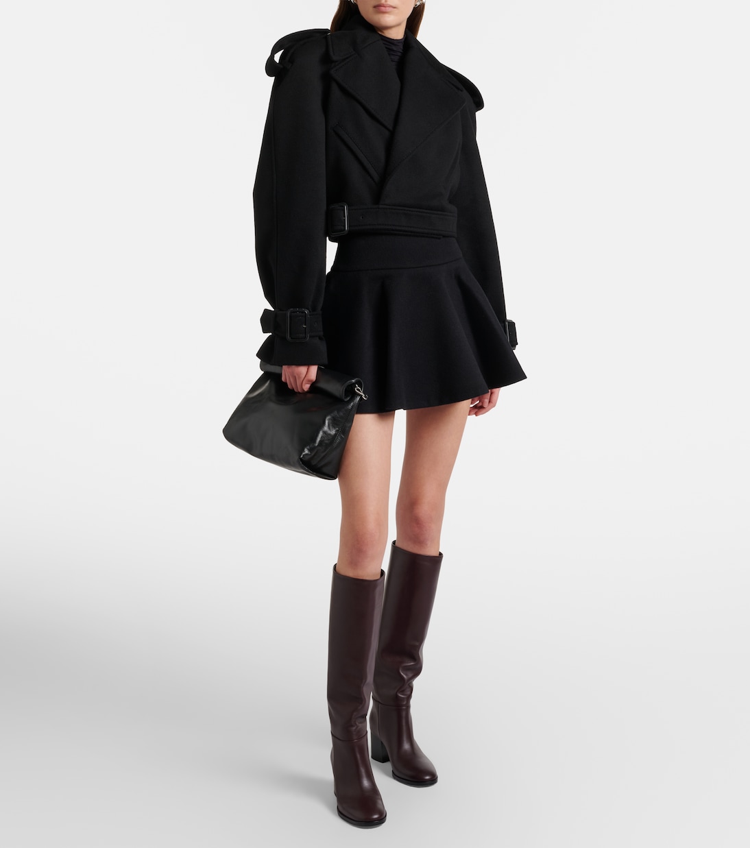 Cuff leather clutch | Staud