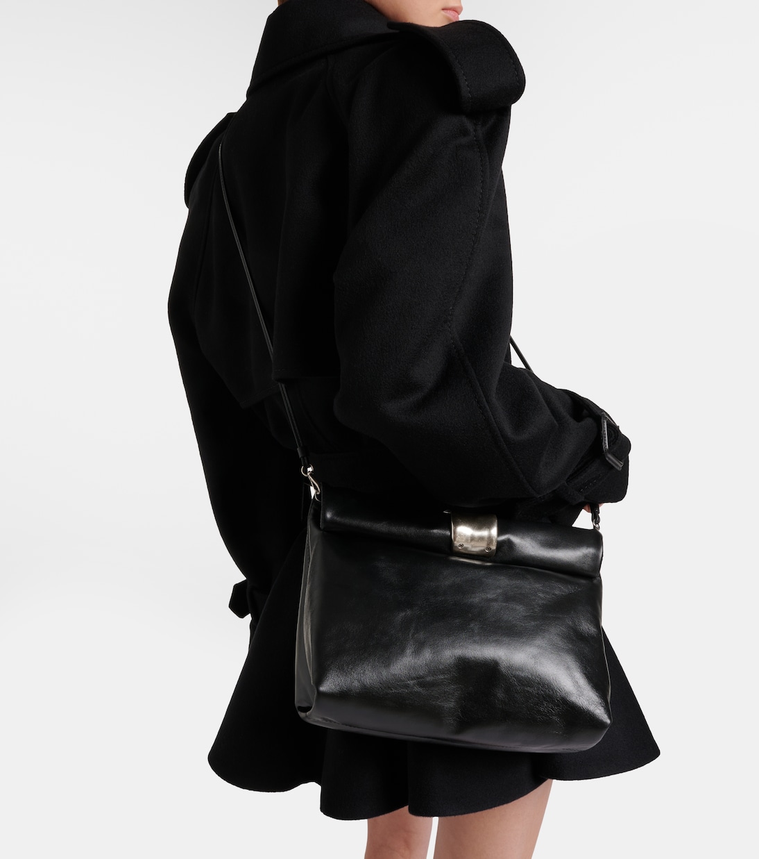 Cuff leather clutch | Staud