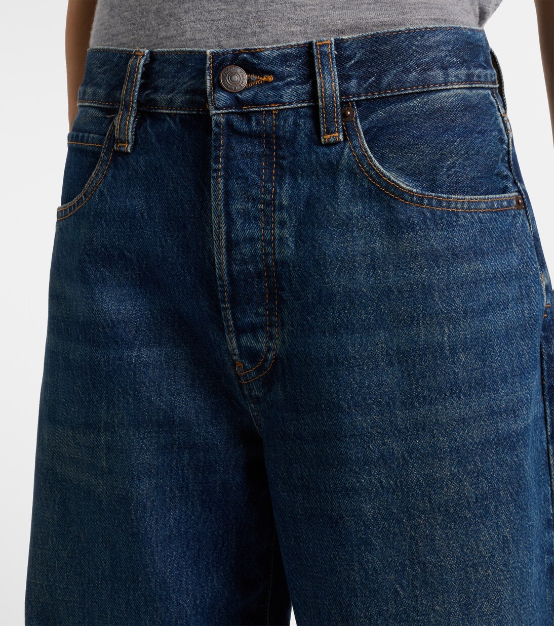 Loose low-rise wide-leg jeans | Frame