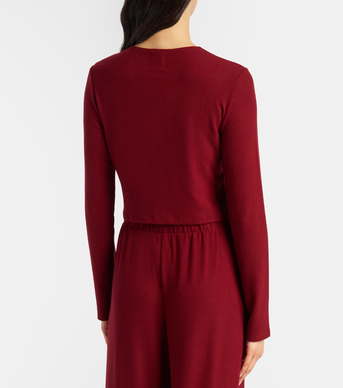 Lauren cropped jersey cardigan | Leset