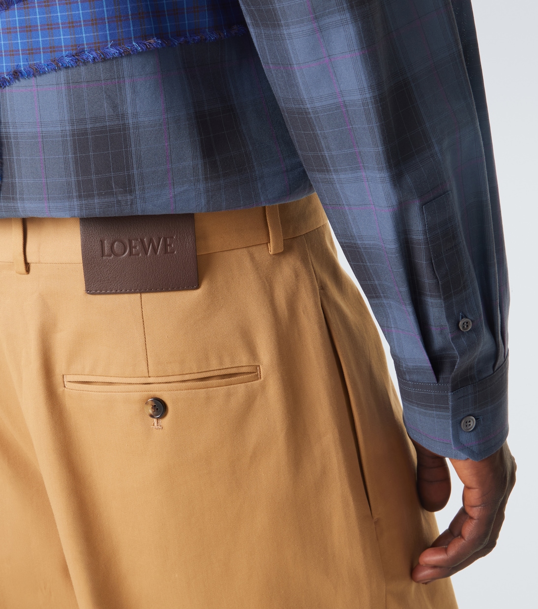 Weite Hose aus Baumwoll-Gabardine | Loewe