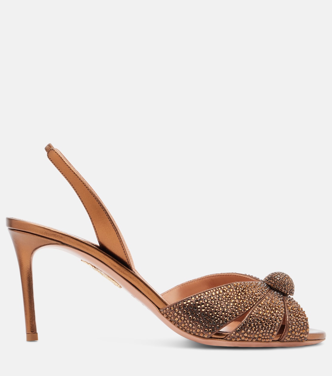 Italian Flirt 75 embellished leather sandals | Aquazzura