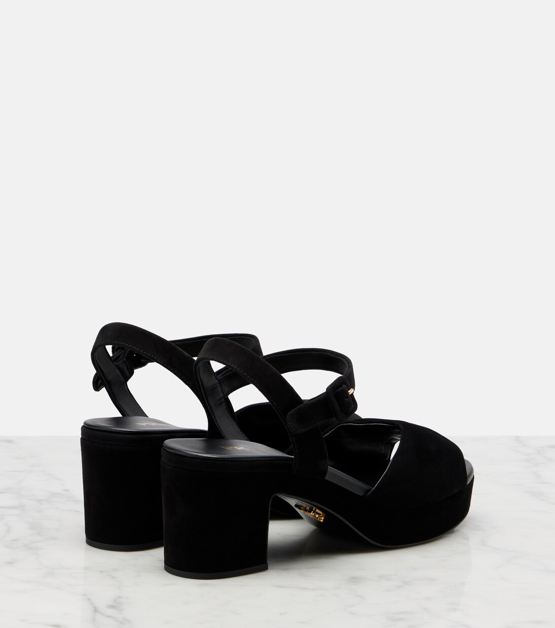 Sandalen aus Veloursleder | Prada
