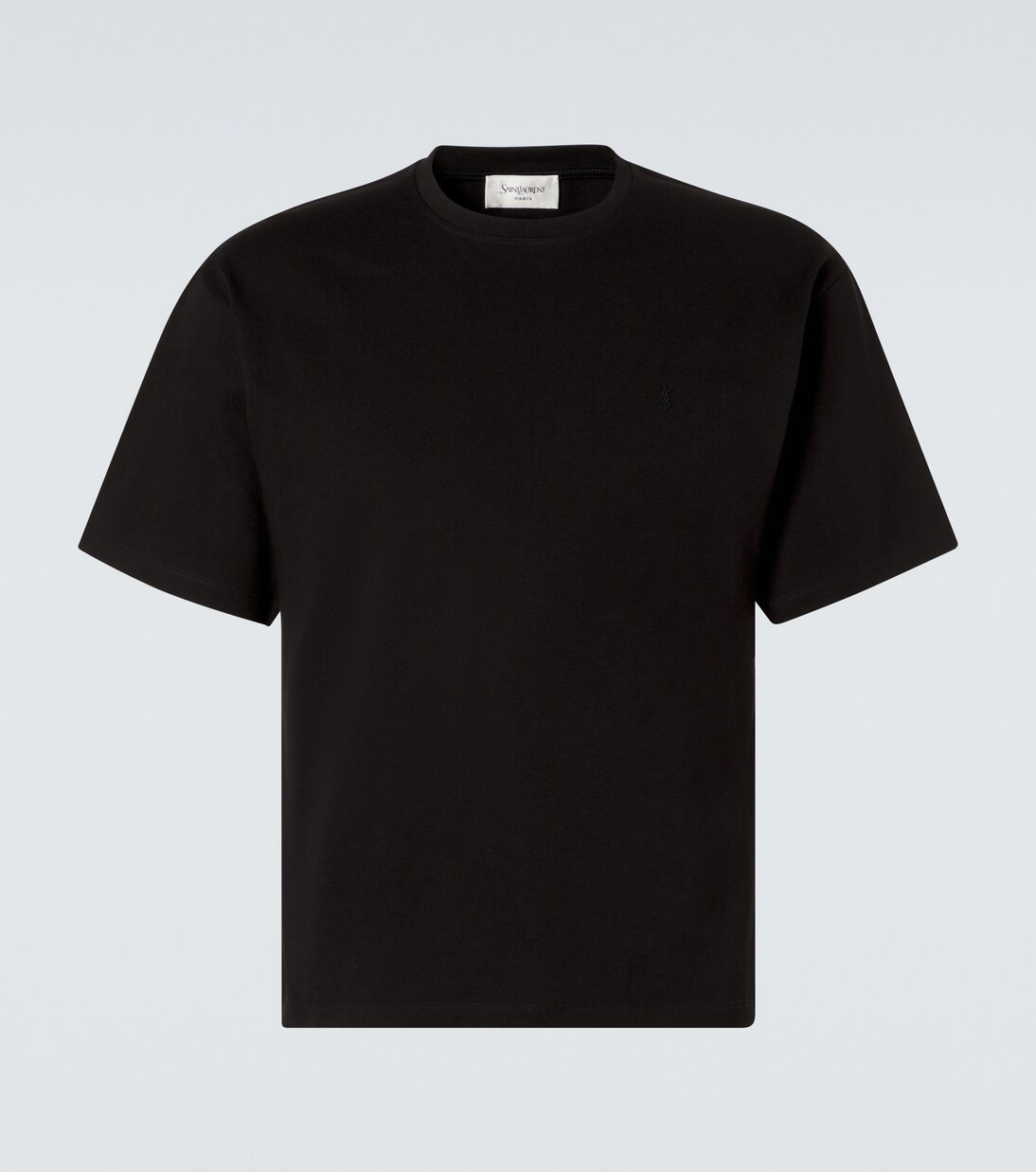Cropped cotton jersey T-shirt | Saint Laurent