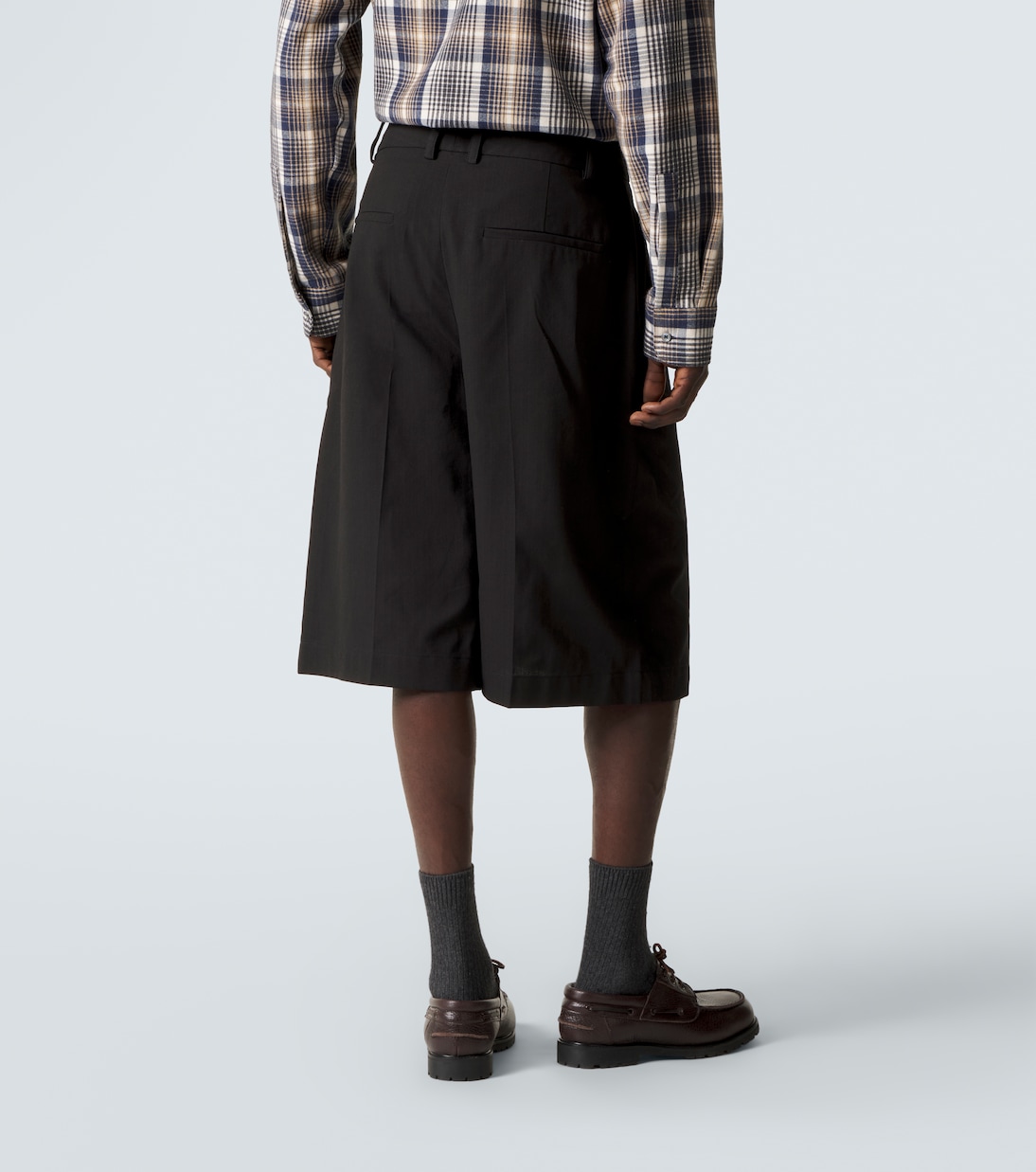 Bermuda-Shorts aus Baumwolle und Leinen | Studio Nicholson