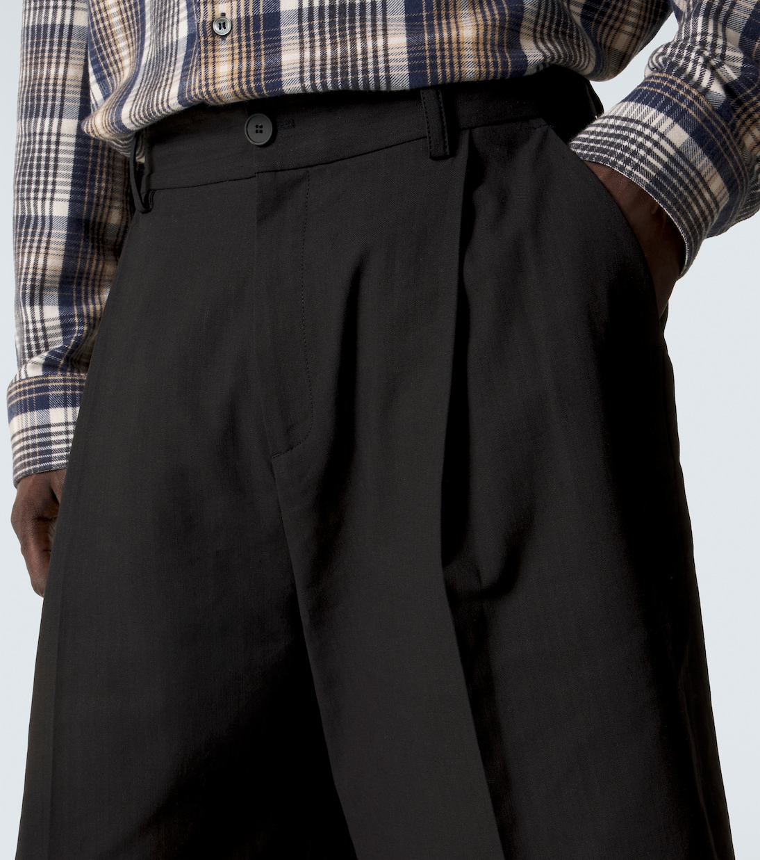 Bermuda-Shorts aus Baumwolle und Leinen | Studio Nicholson