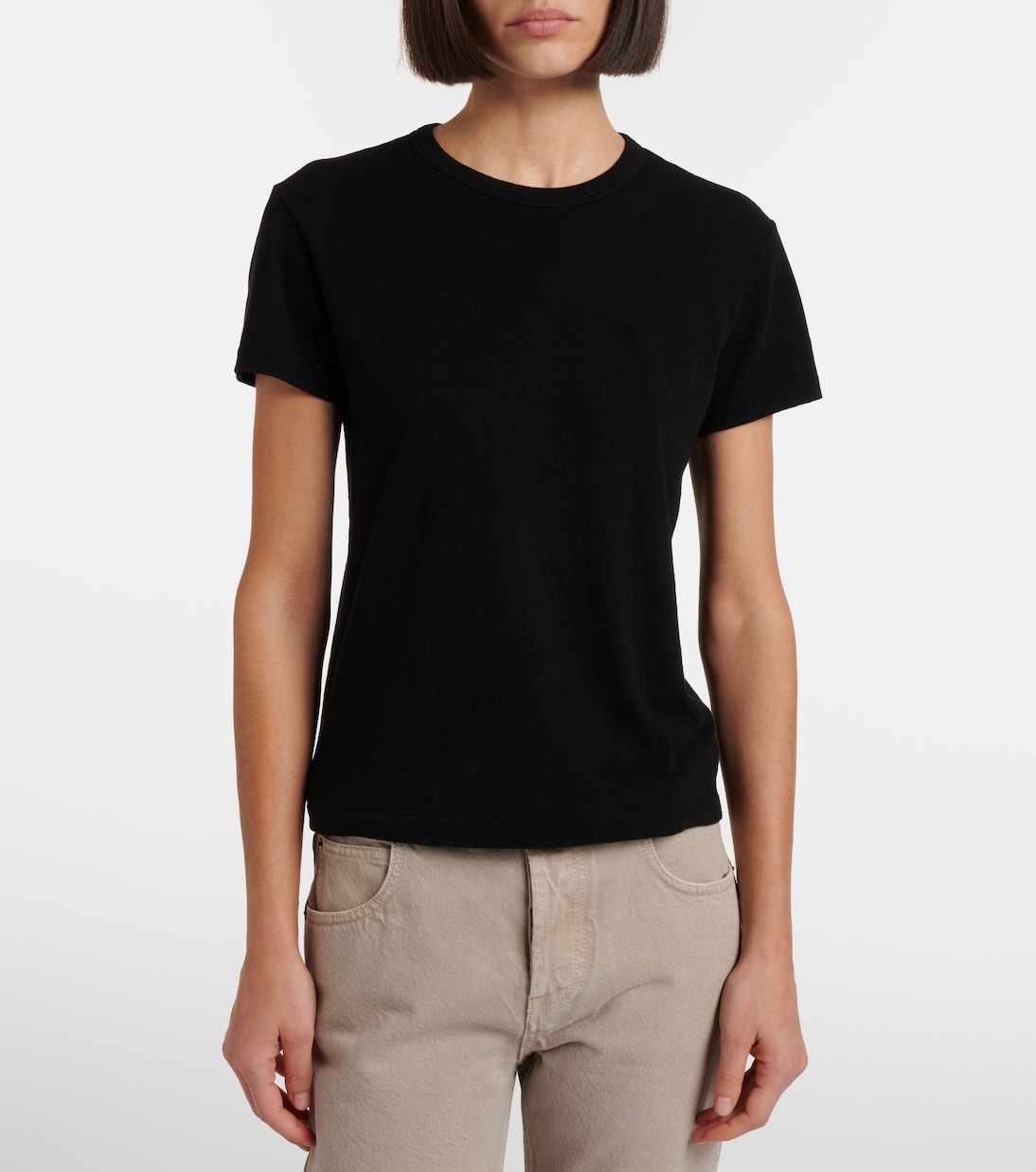 T-shirt Jovita in cotone, cashmere e seta | The Row