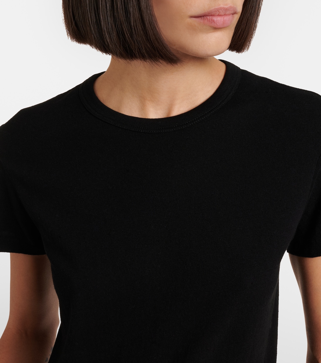 T-shirt Jovita in cotone, cashmere e seta | The Row