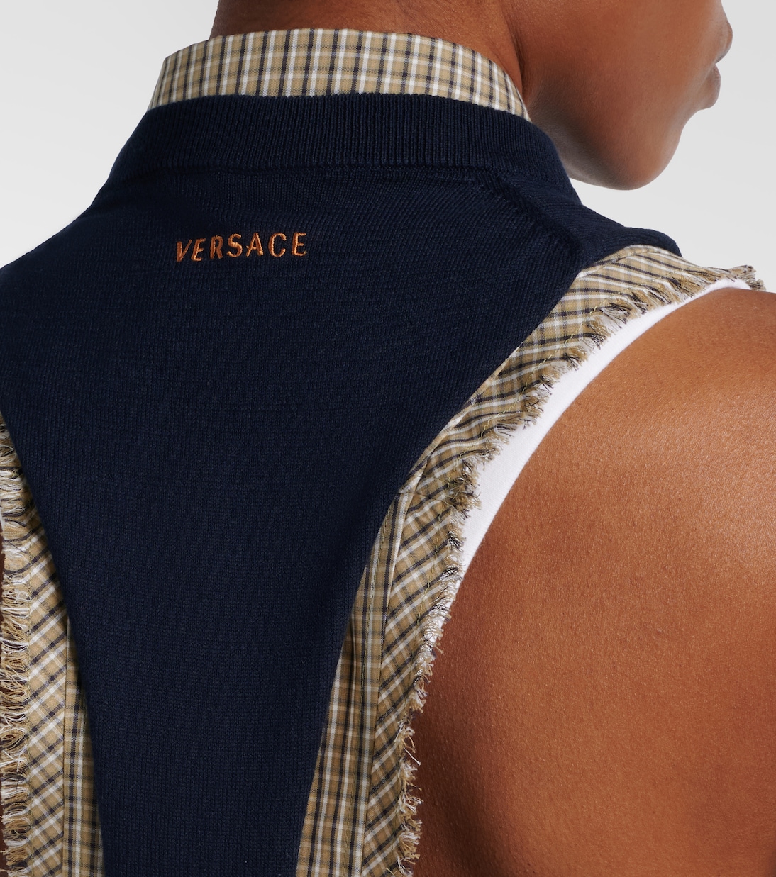 Knitted cotton top | Versace