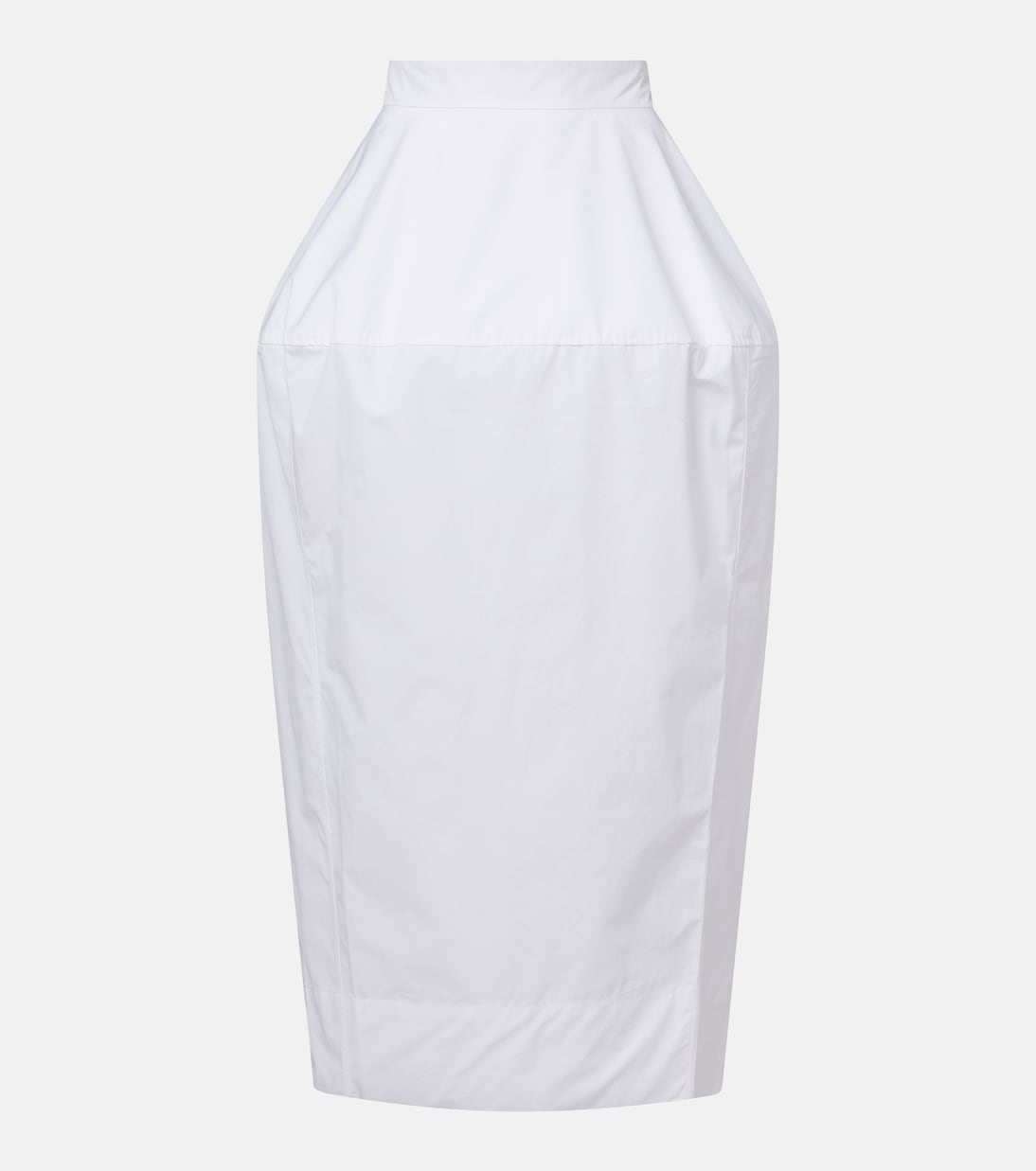 Cotton poplin midi skirt | Róhe