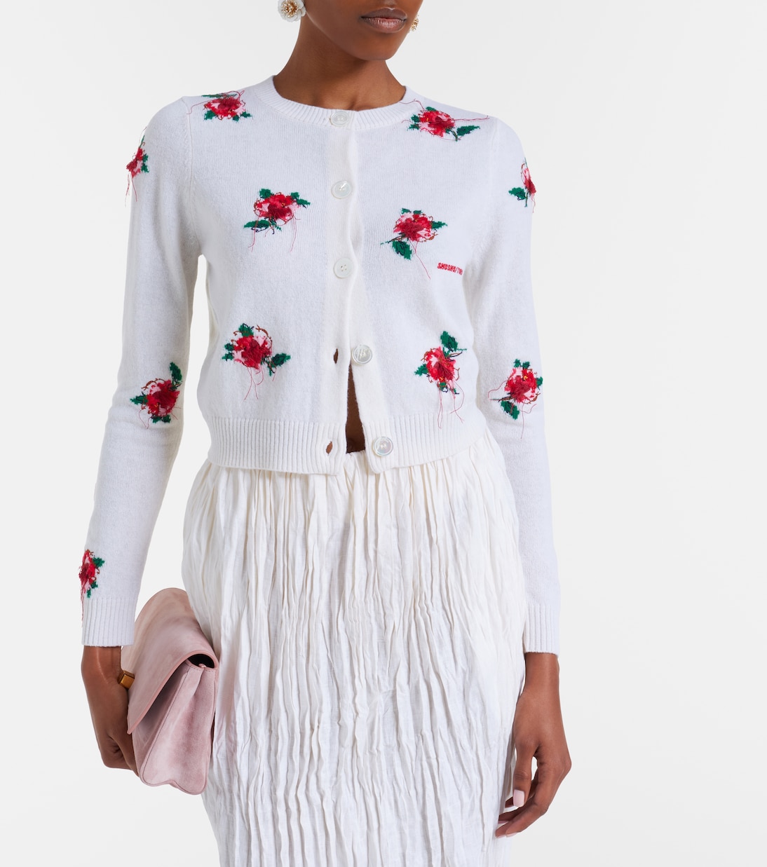 Cárdigan de lana floral | Shushu/Tong