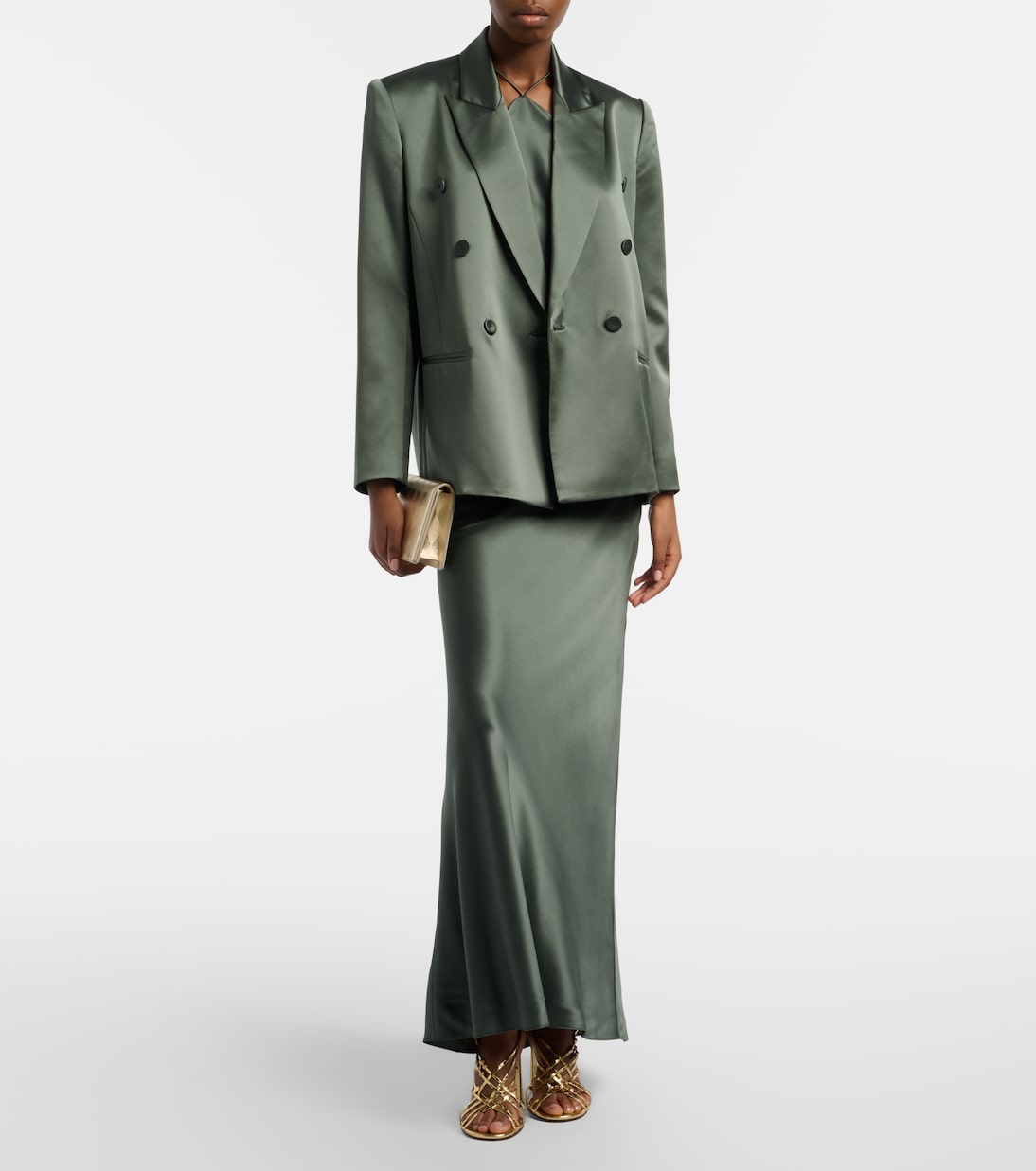 Silk satin maxi skirt | The Sei