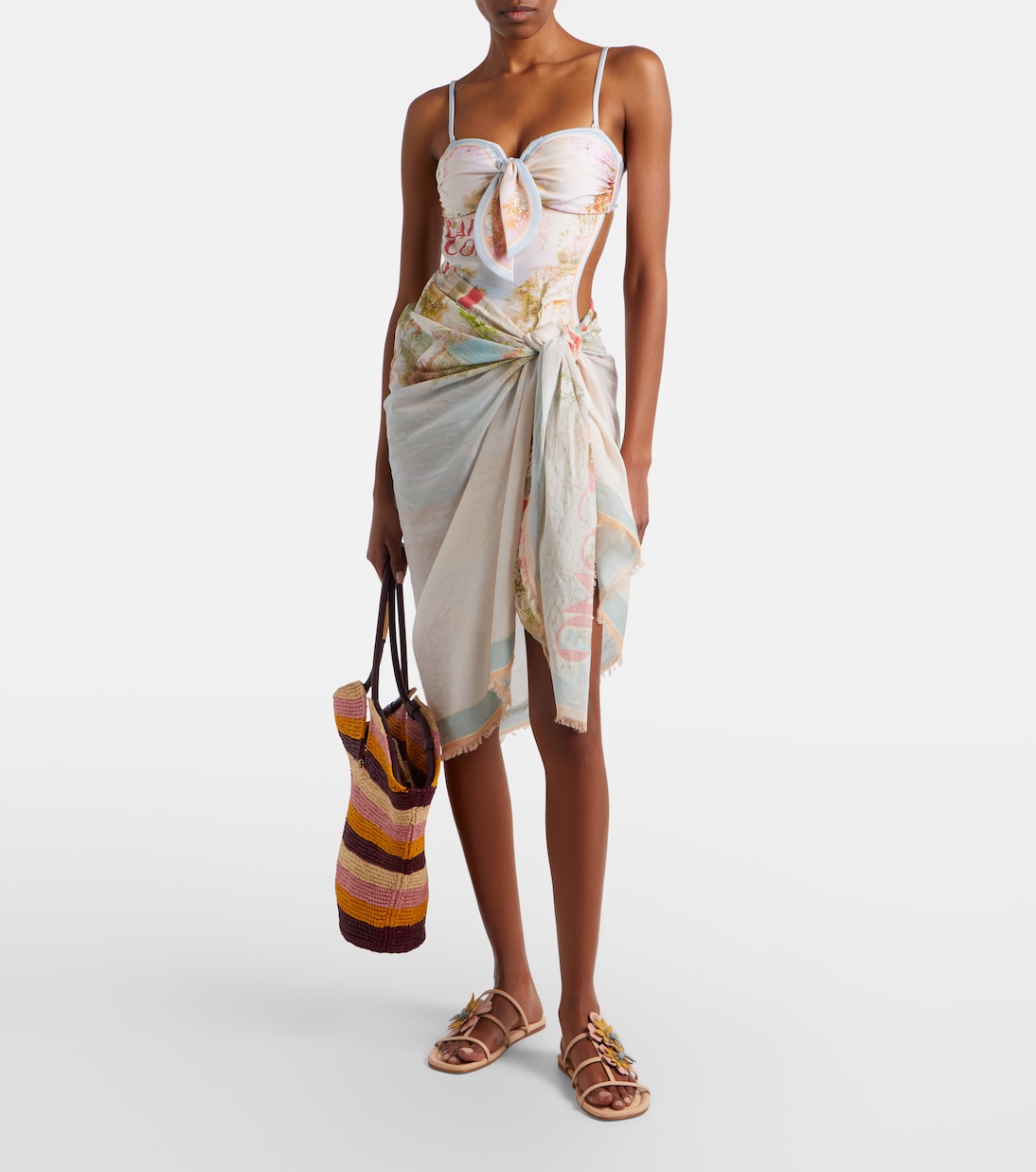 Como printed swimsuit | Zimmermann