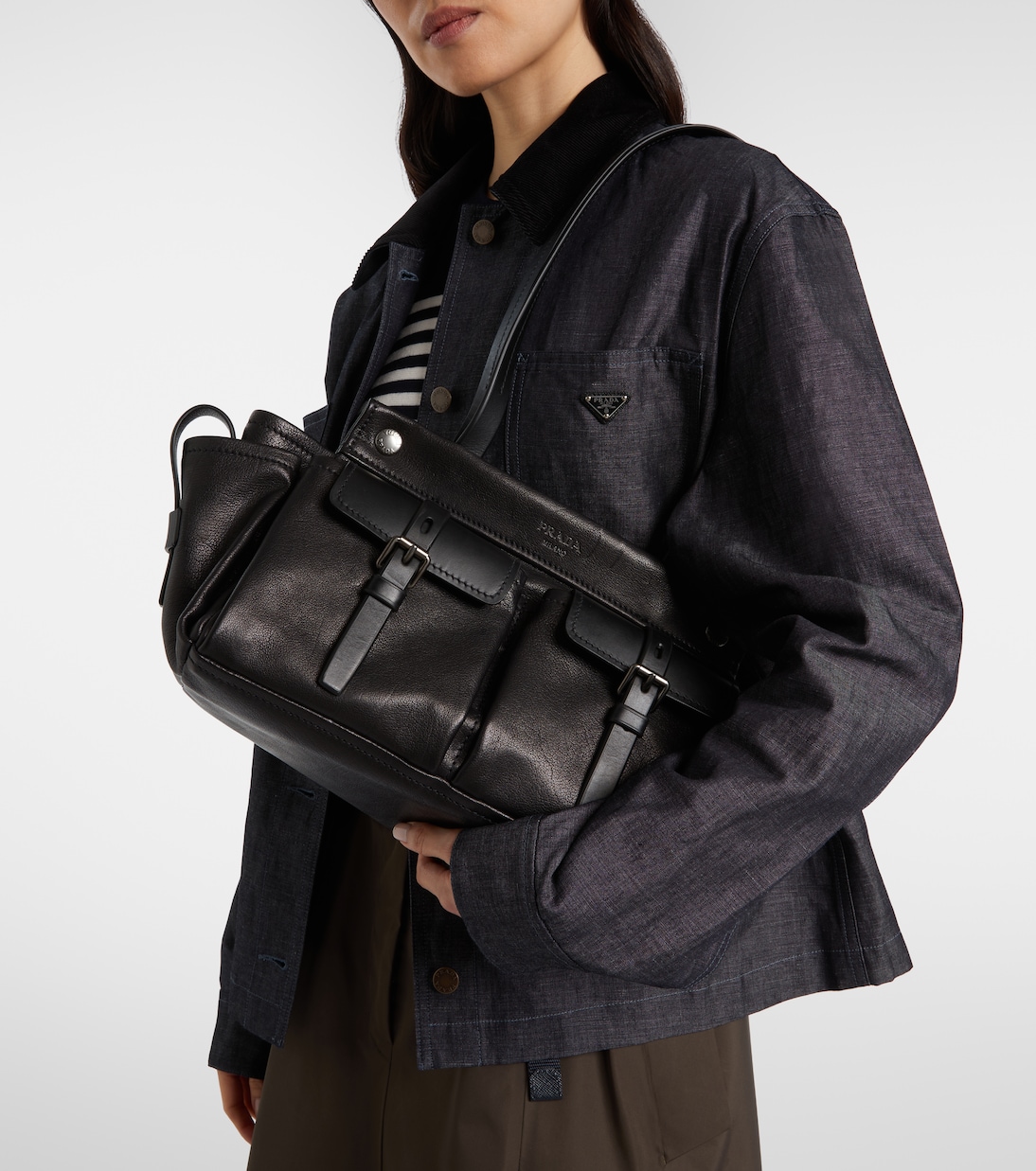 Prada Route leather tote bag | Prada