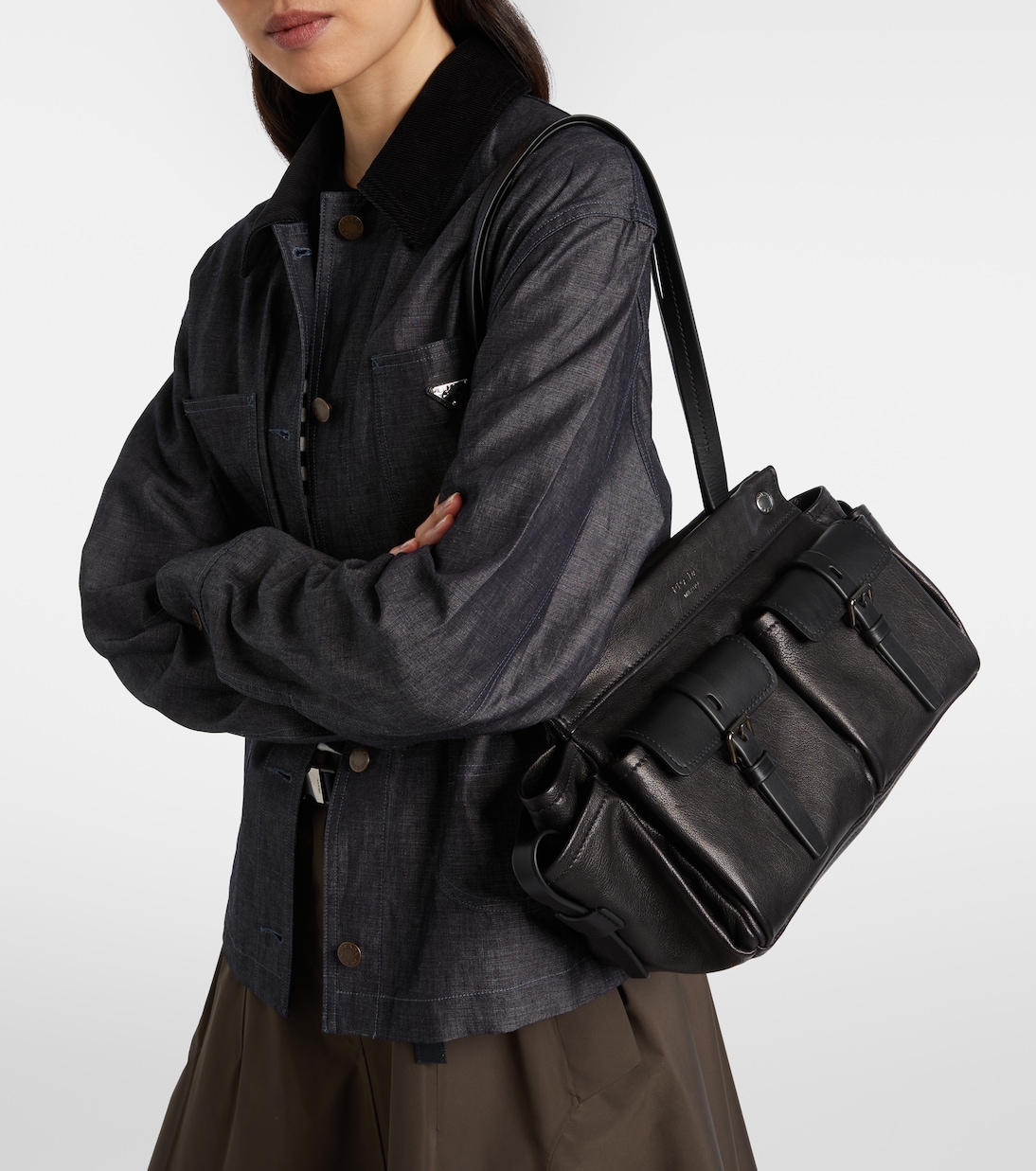 Prada Route leather tote bag | Prada