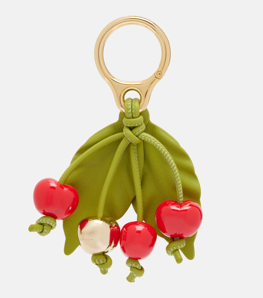 Paula's Ibiza Cherry leather-trimmed charm | Loewe