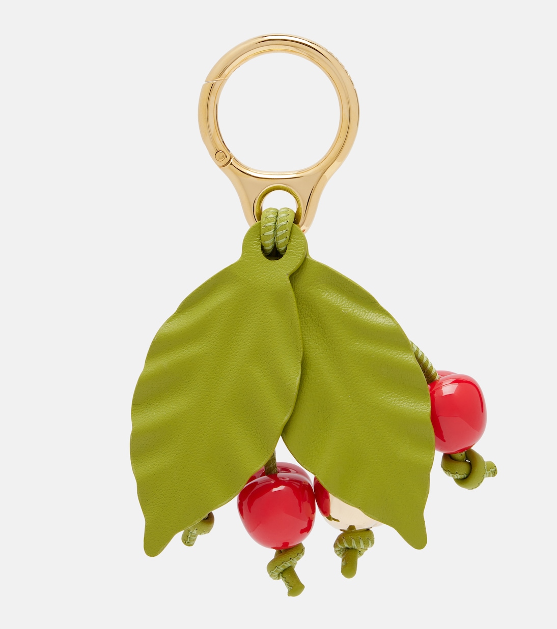 Paula's Ibiza Cherry leather-trimmed charm | Loewe