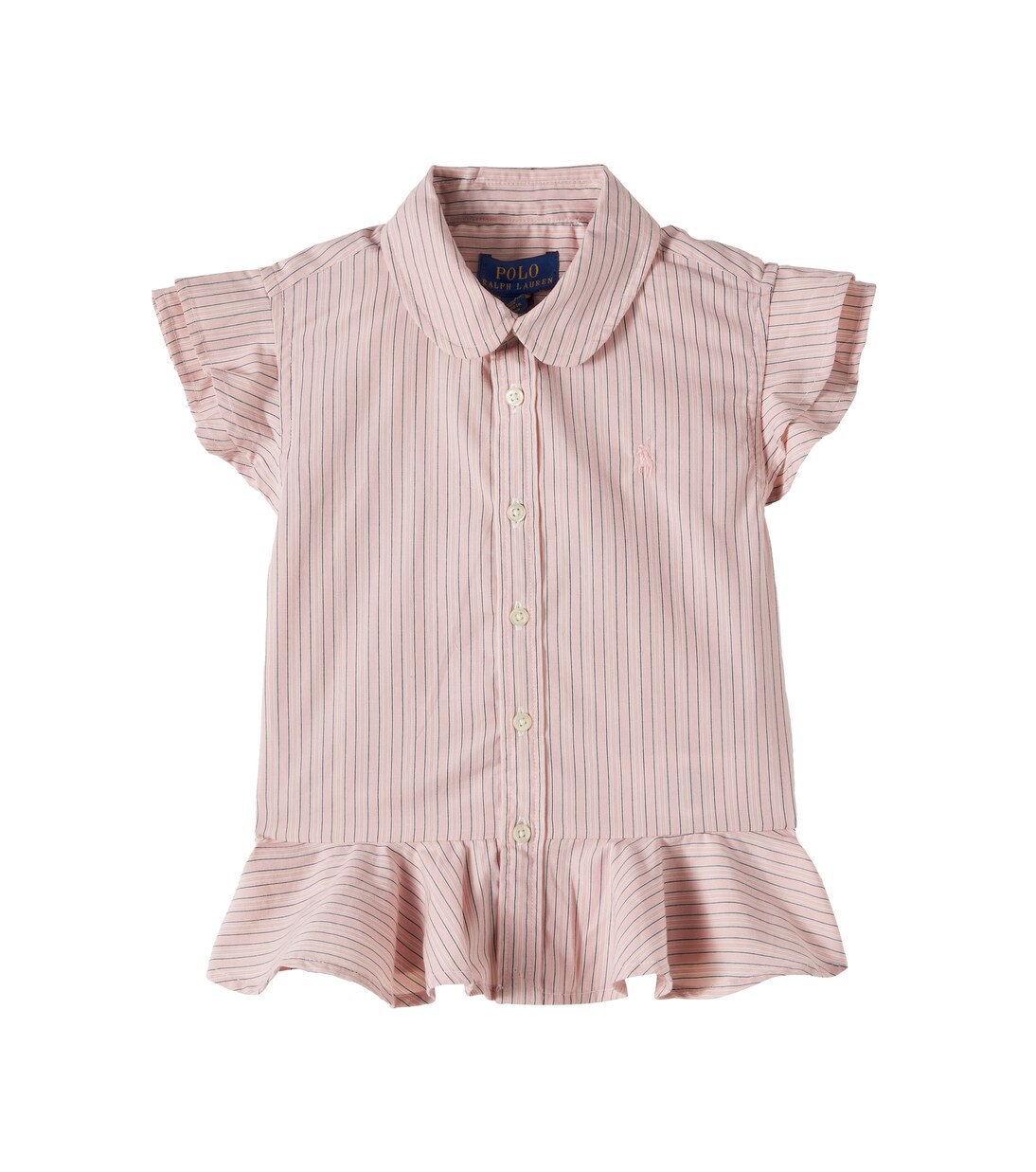 Ruffled striped cotton blouse | Polo Ralph Lauren Kids