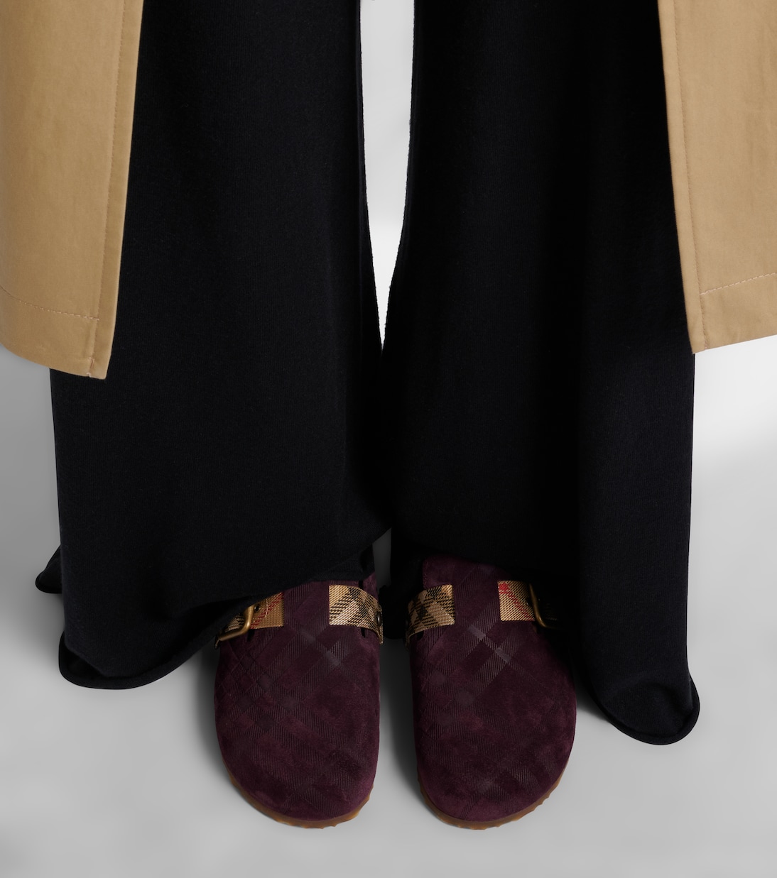 Urchin suede clogs | Burberry