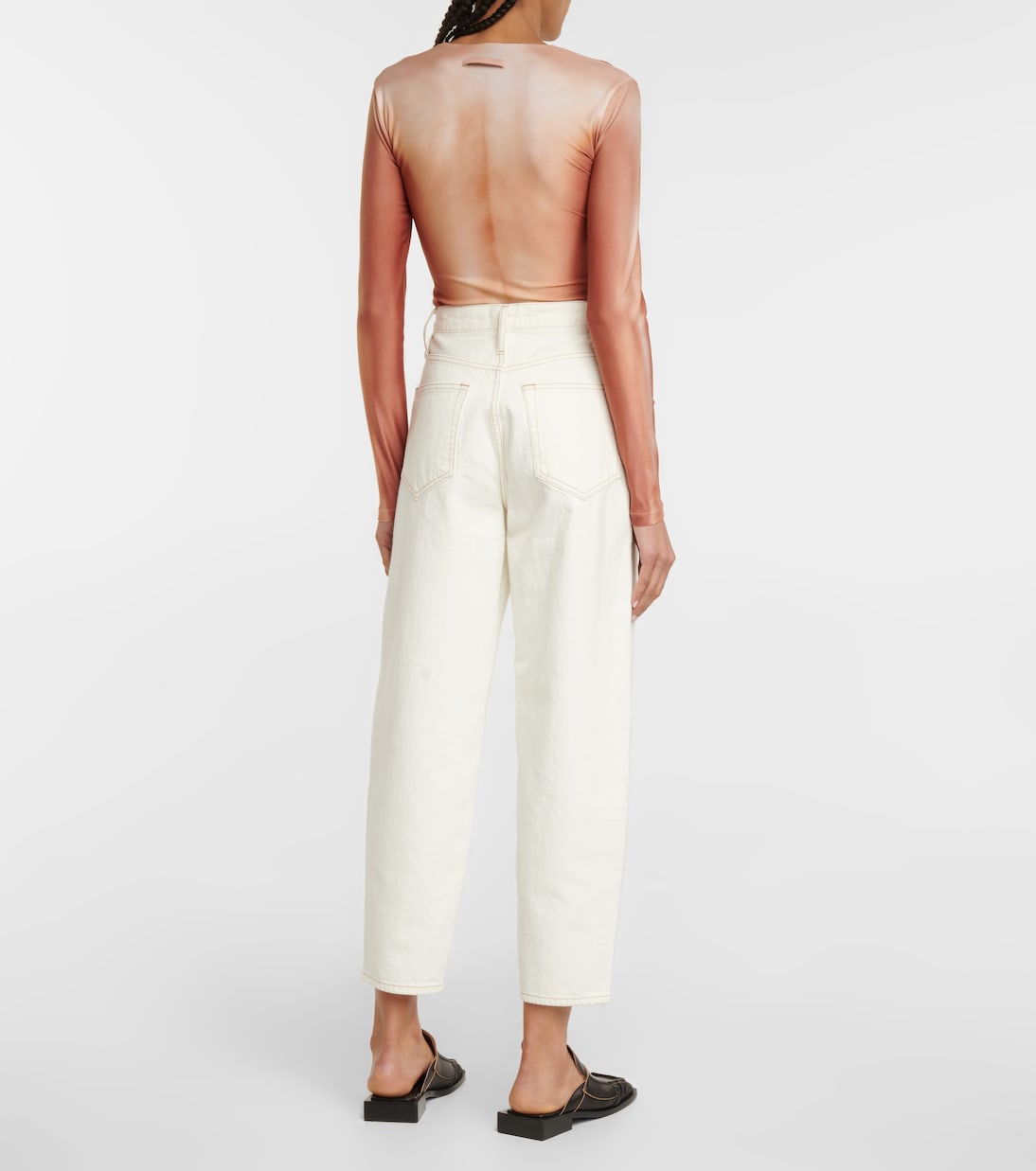 High-Rise Barrel Jeans  | Frame