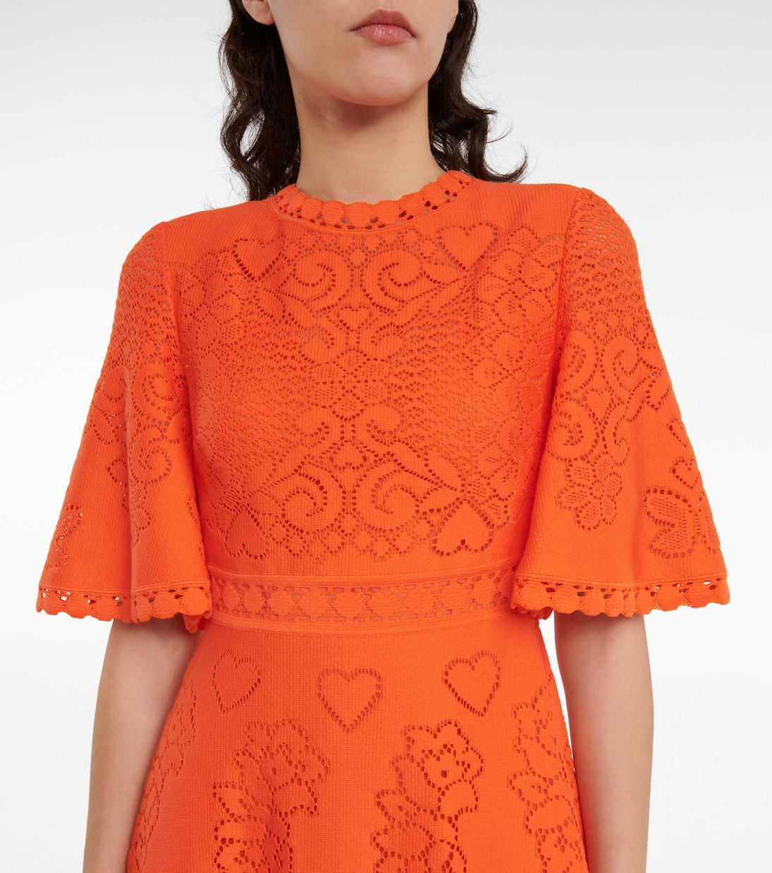 Robe en dentelle de coton | Valentino