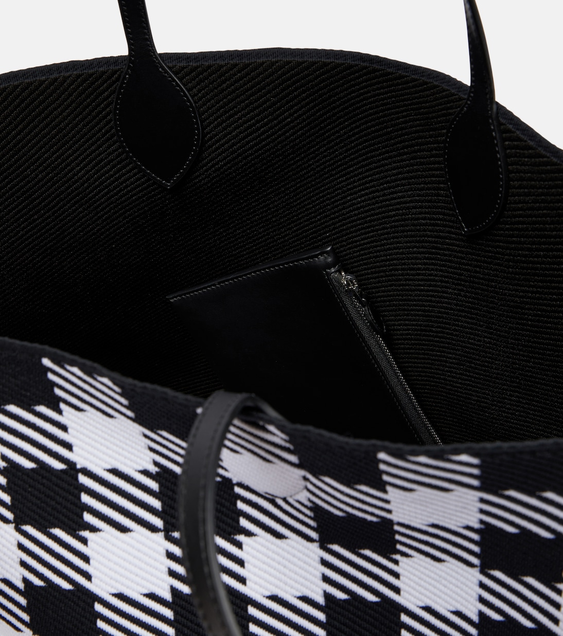 Logo checked tote | Alaïa