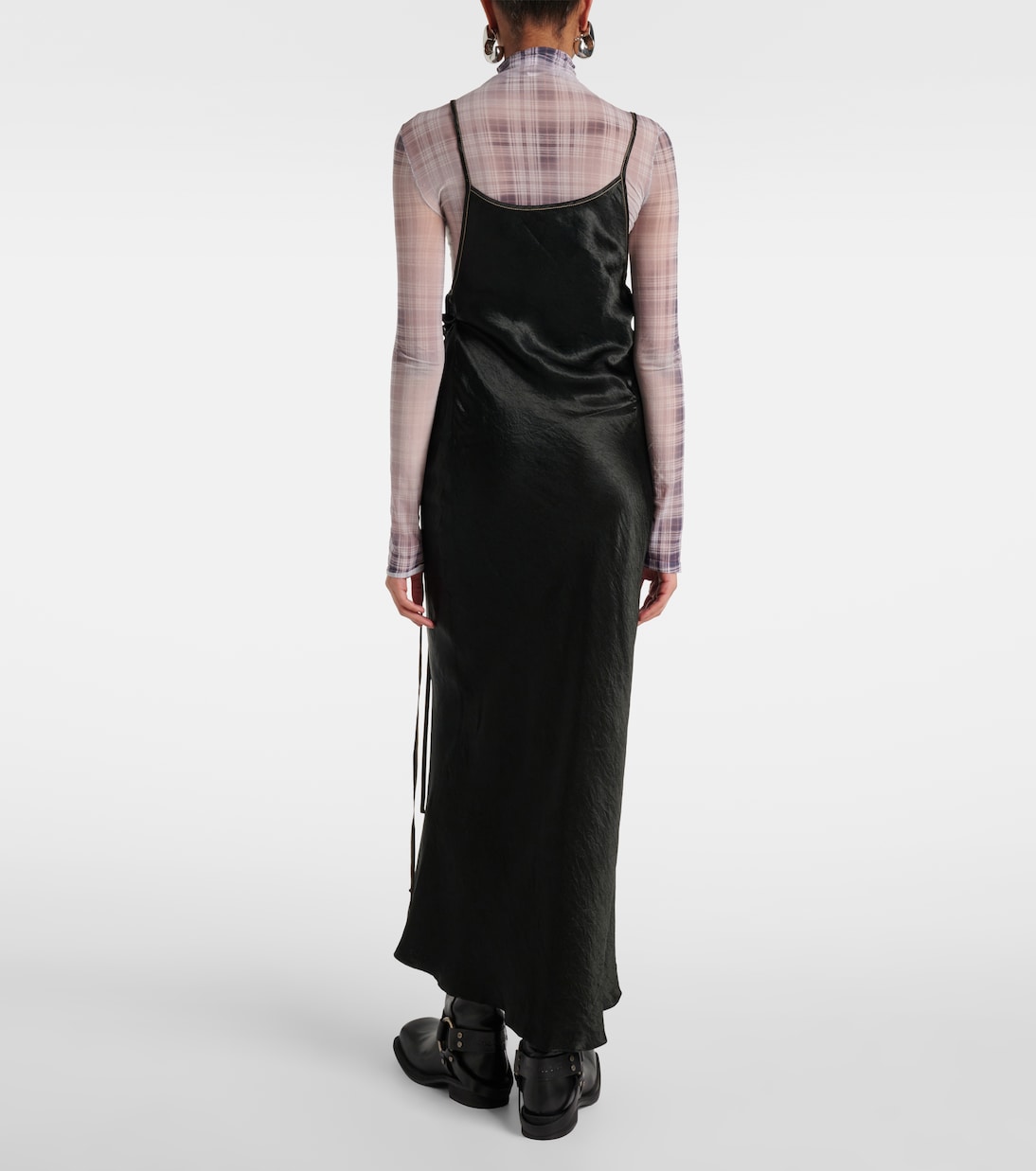 Robe longue en satin | Acne Studios