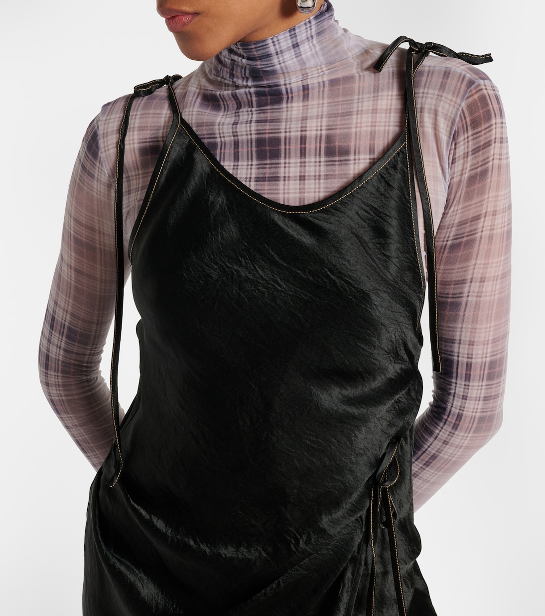 Robe longue en satin | Acne Studios