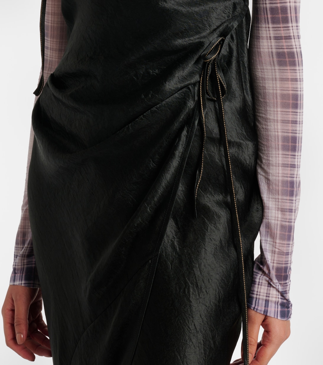 Robe longue en satin | Acne Studios