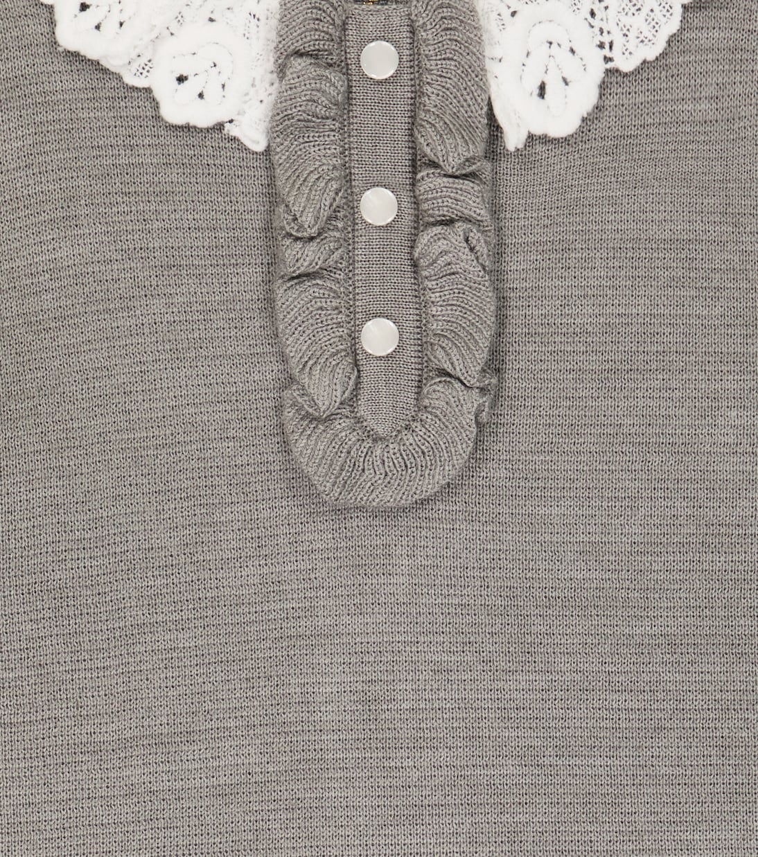 Robe en laine mélangée et dentelle | Tartine et Chocolat