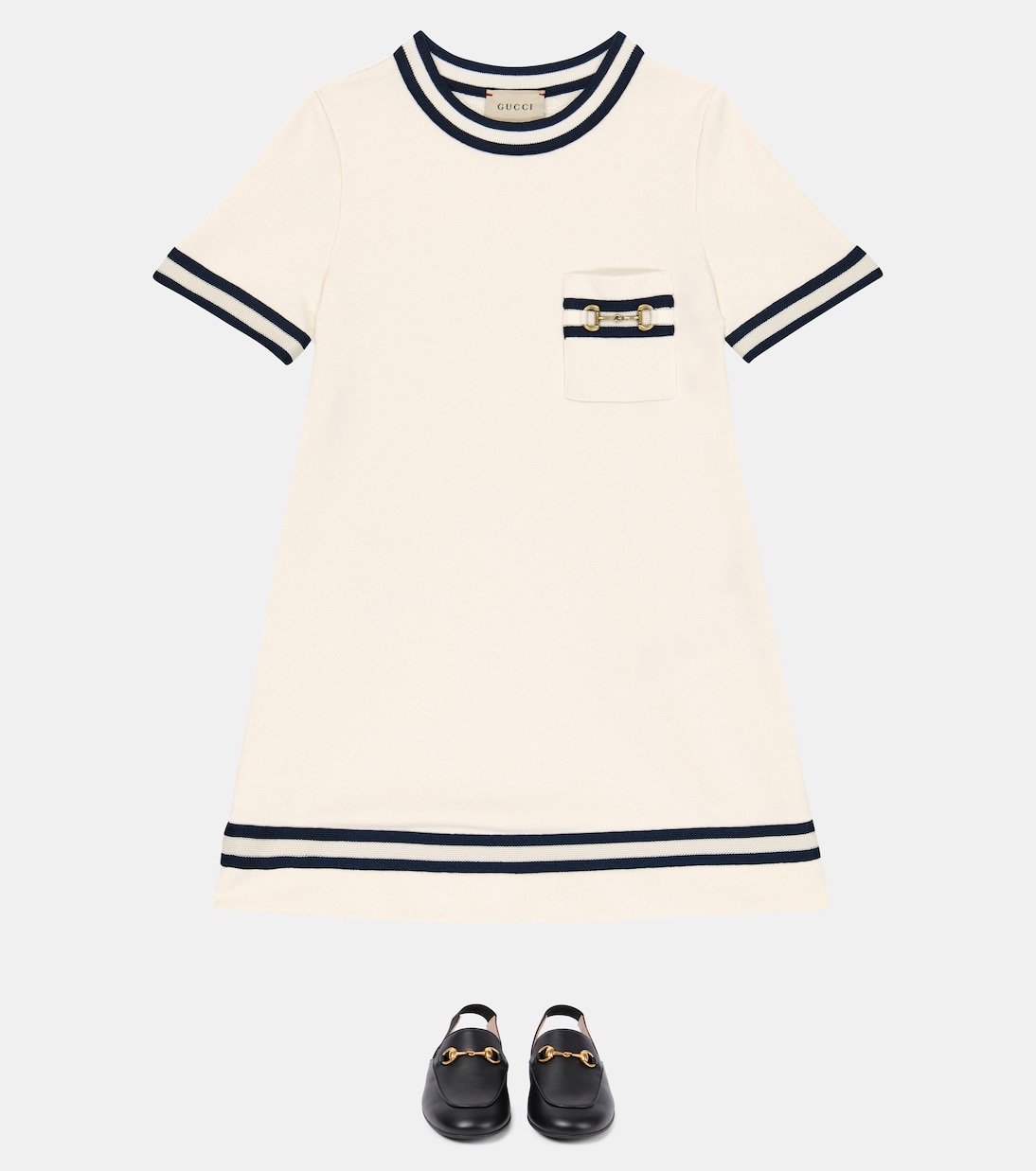 Abito Horsebit in cotone | Gucci Kids