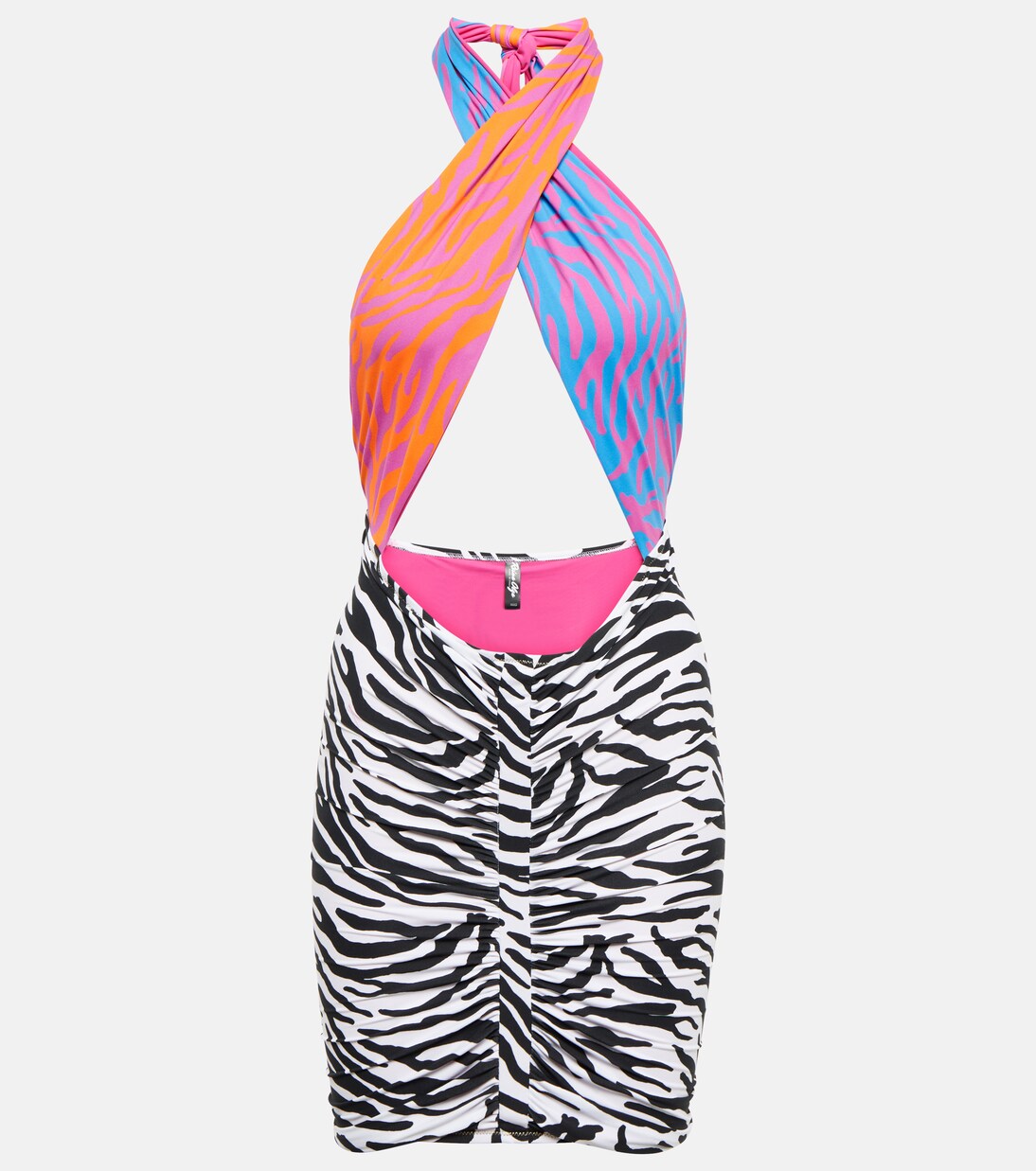 فستان قصير بطبعات حيوانات Stallion | Reina Olga