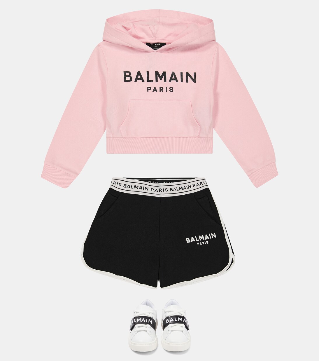 Sweat-shirt en coton à logo | Balmain Kids