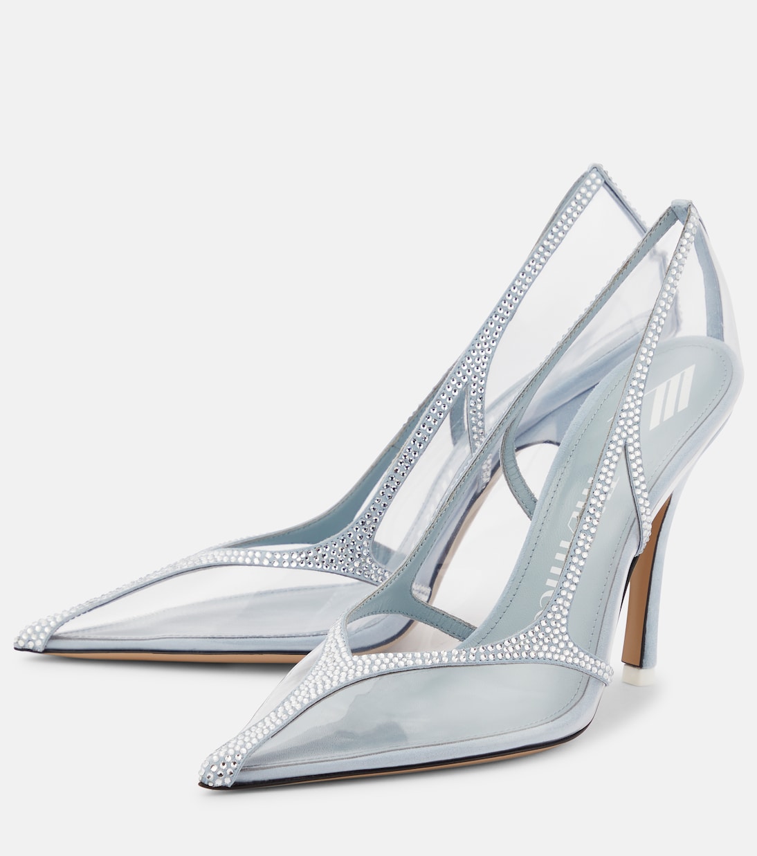 Pumps Venus Chrome mit Kristallen | The Attico