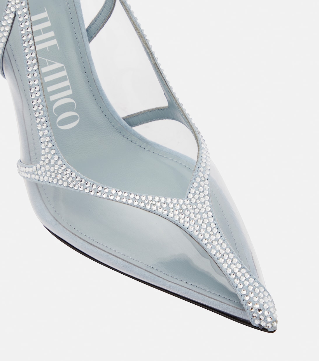 Pumps Venus Chrome mit Kristallen | The Attico