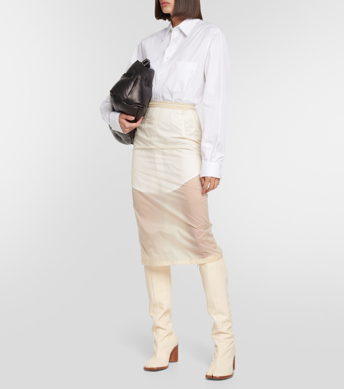 Tabi leather knee-high boots | Maison Margiela