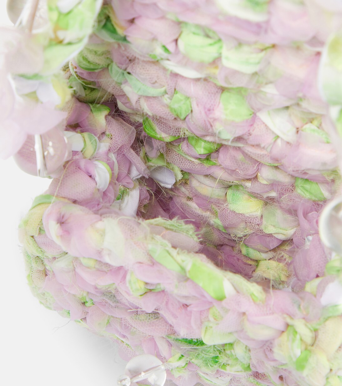 Mini crochet tulle shoulder bag | Susan Fang