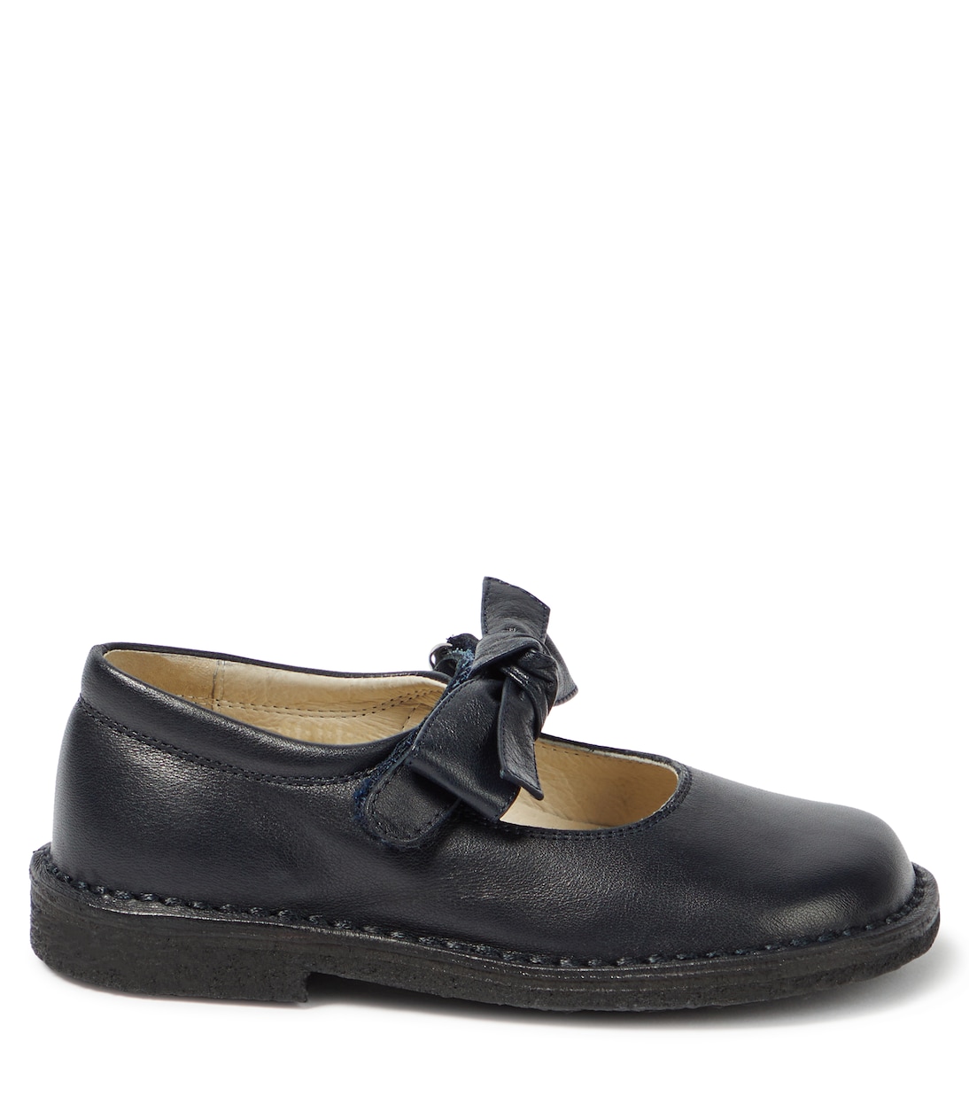 Bow-detail leather ballet flats | Il Gufo