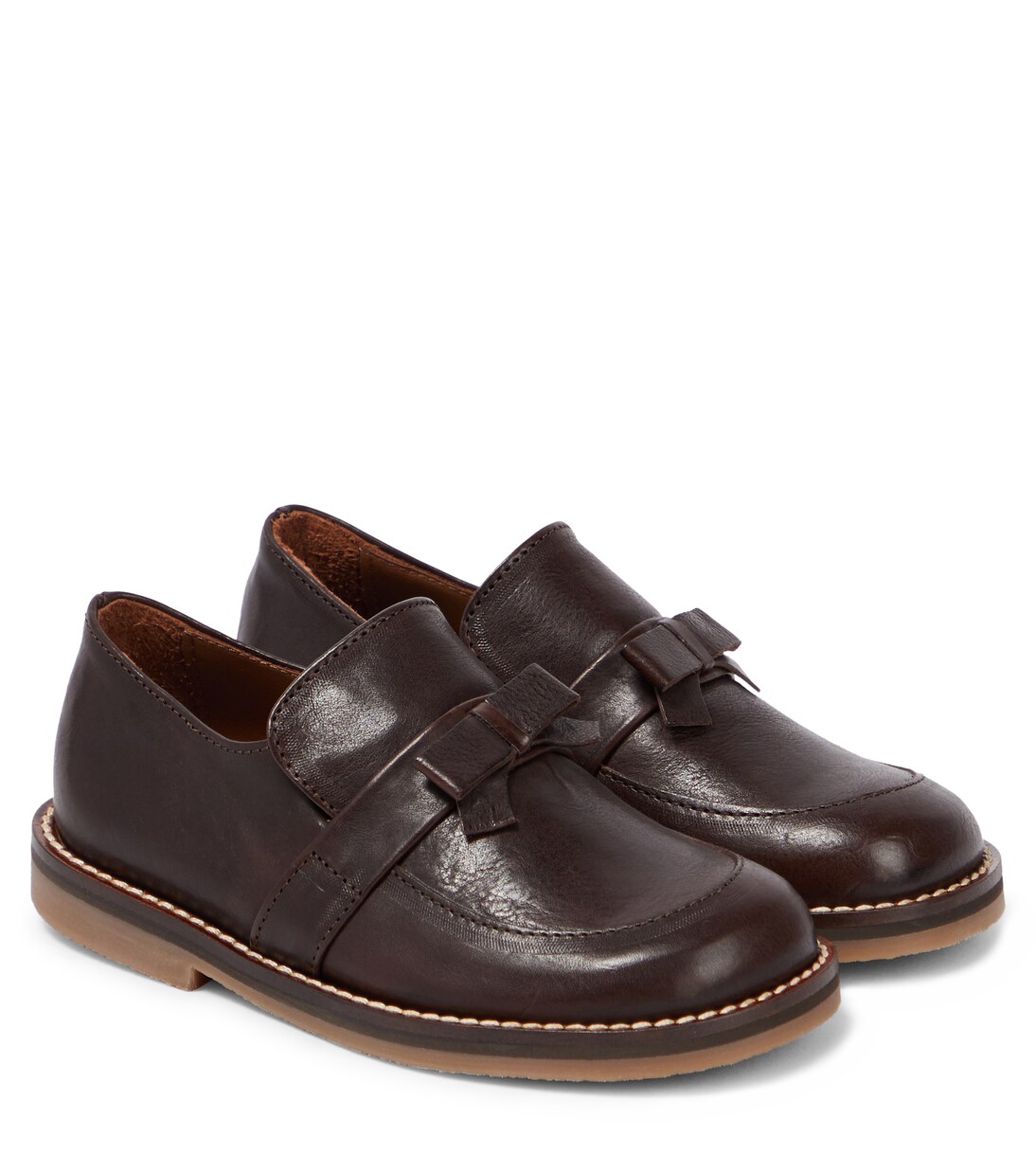 Bow-detail leather loafers | PèPè