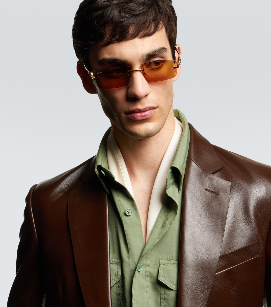 Lunettes de soleil rectangulaires CT0430S | Cartier Eyewear Collection