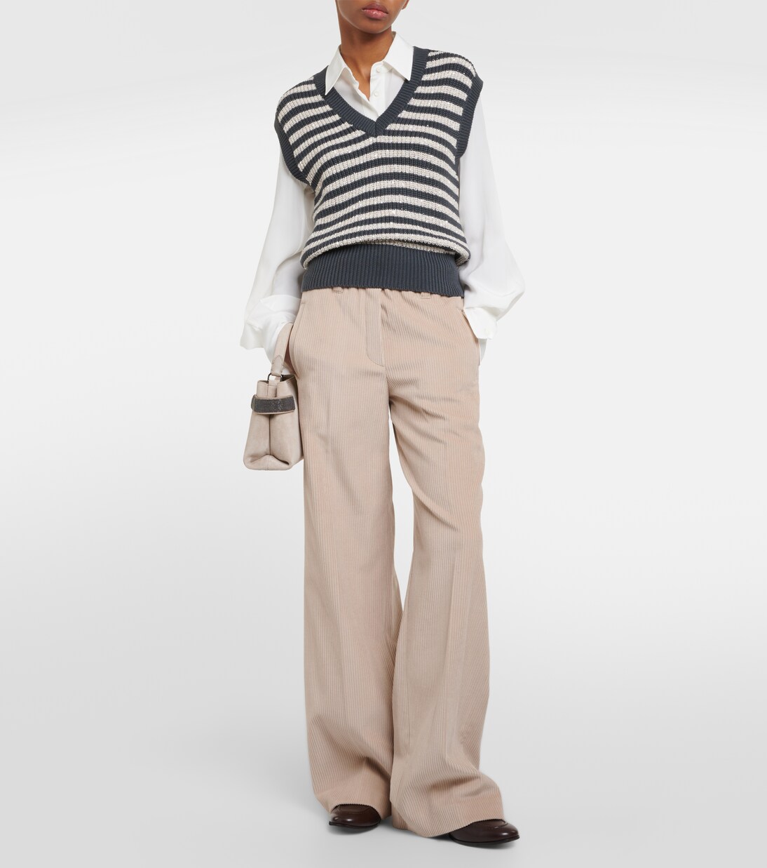 Weite Hose aus Baumwoll-Cord | Brunello Cucinelli