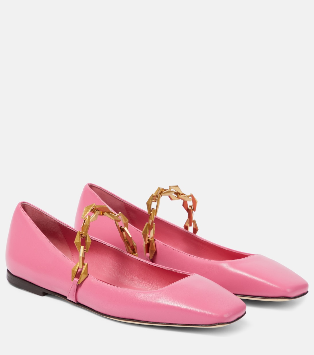 Diamond Tilda leather ballet flats | Jimmy Choo