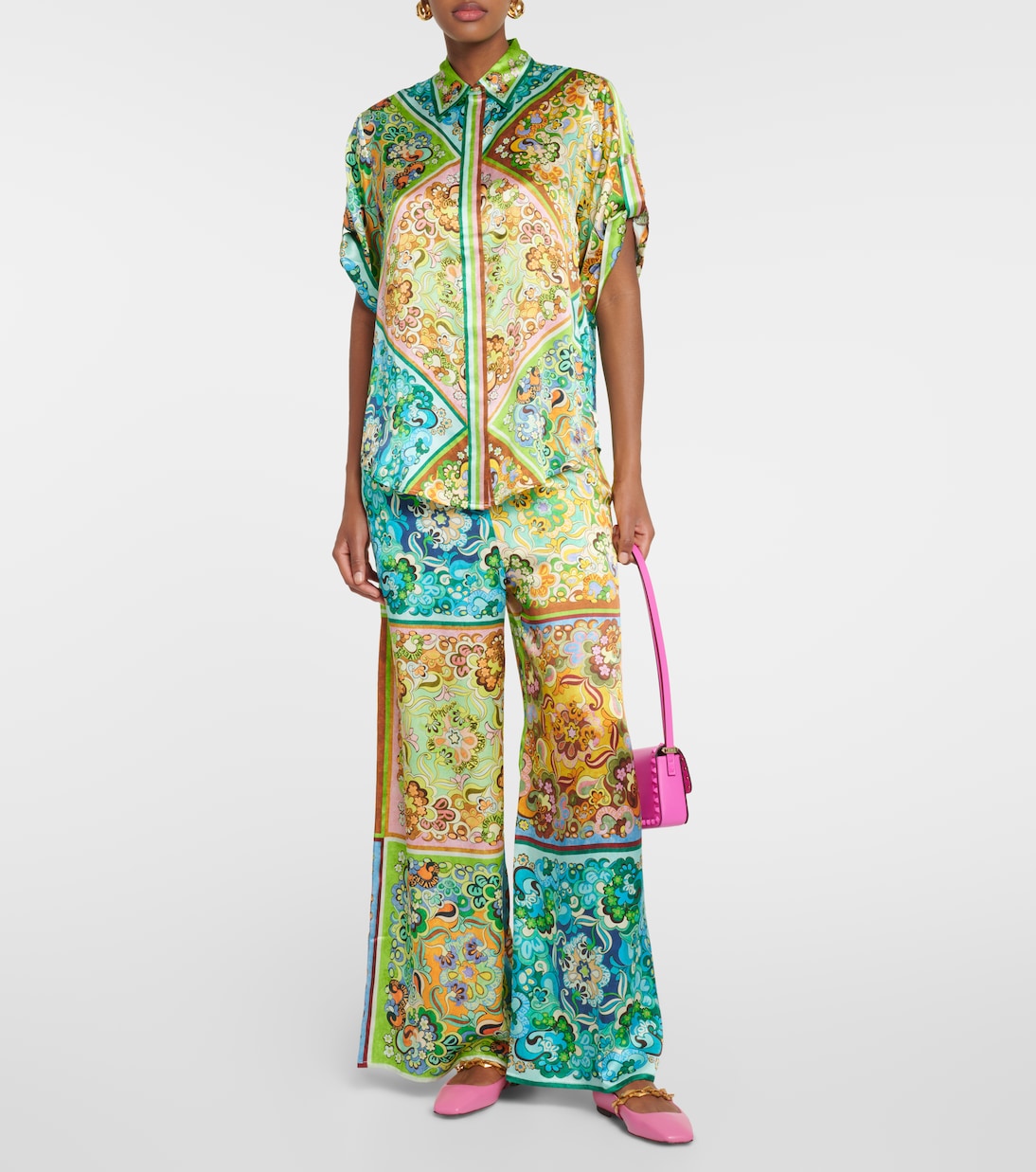 Diamond Tilda leather ballet flats | Jimmy Choo