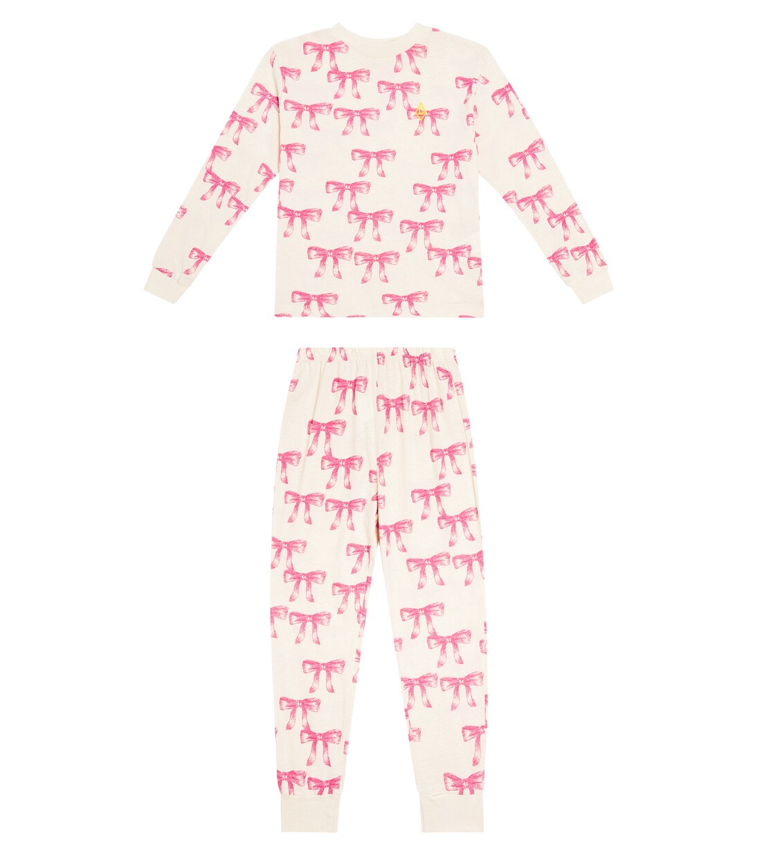 Llama printed cotton jersey pajamas | The Animals Observatory
