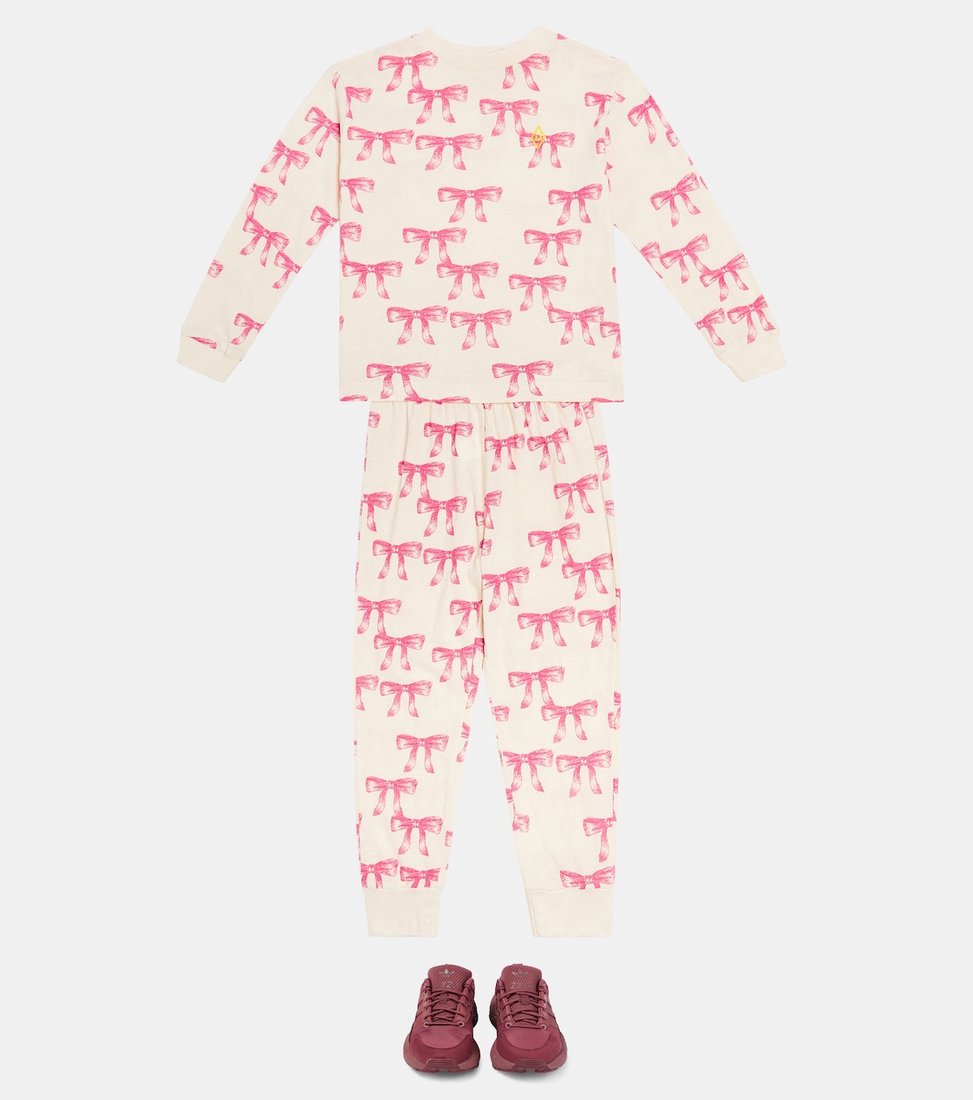 Llama printed cotton jersey pajamas | The Animals Observatory