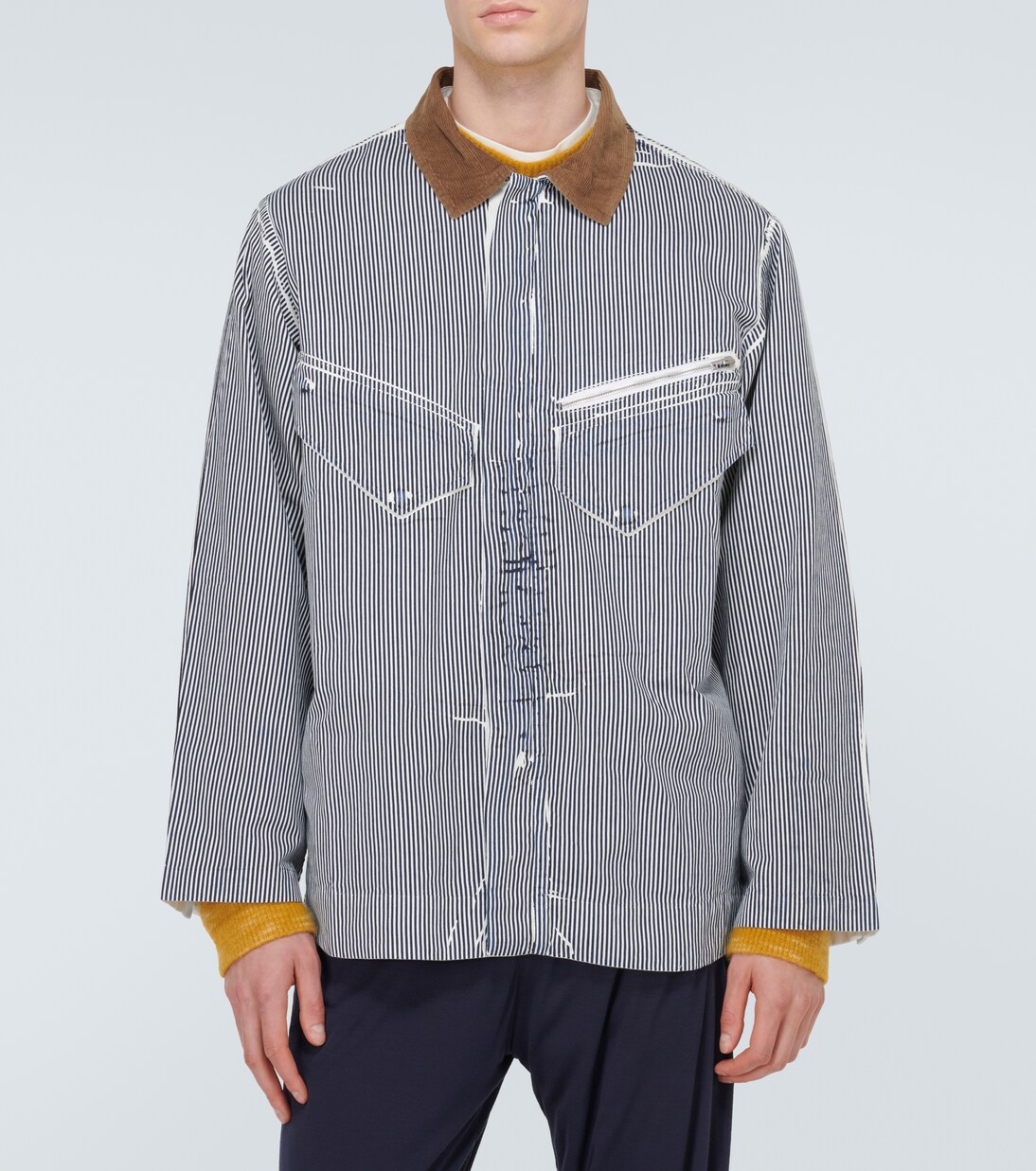 Galli striped cotton jacket | Ranra