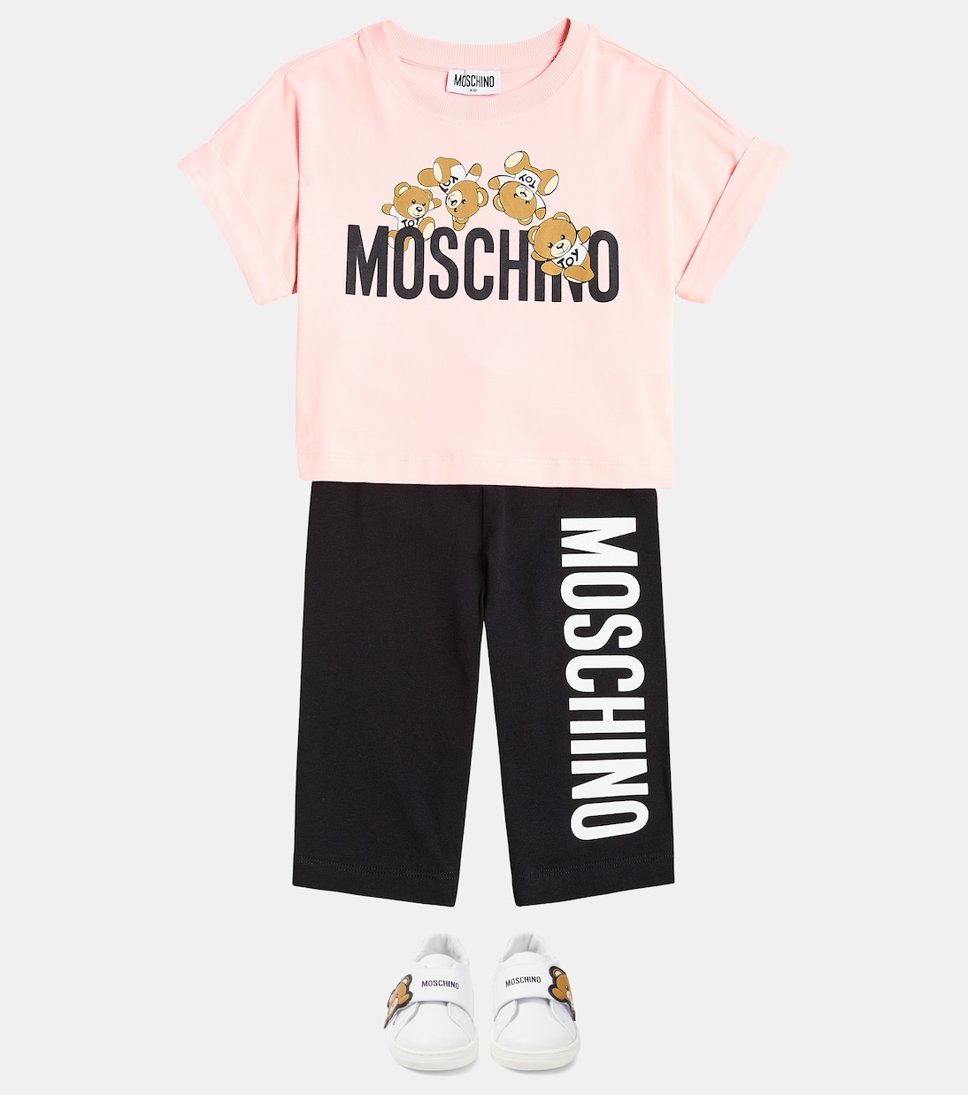 Teddy Bear leather sneakers | Moschino Kids