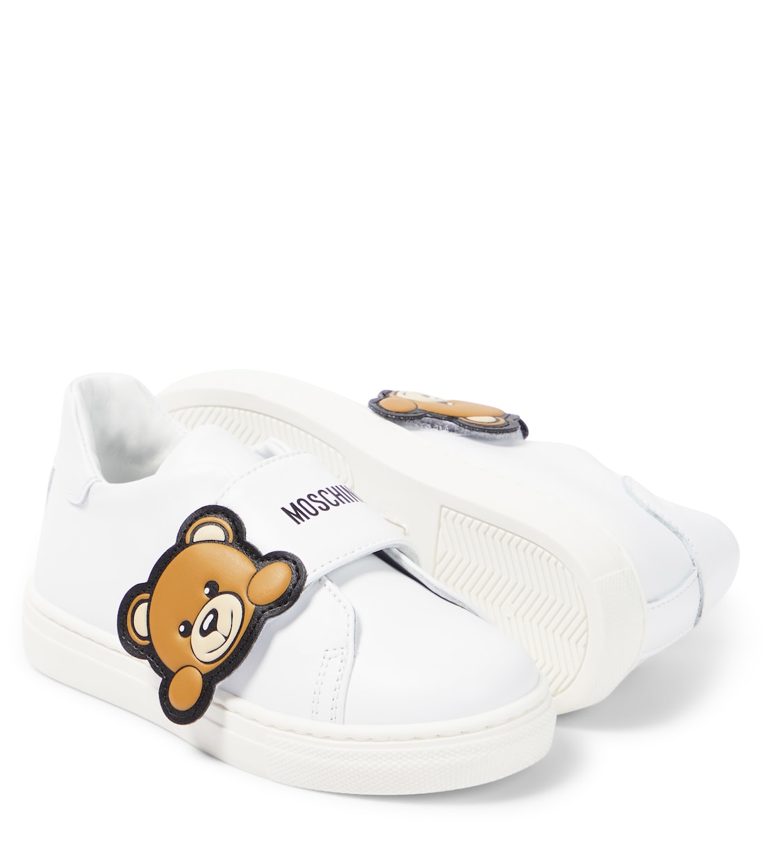 Teddy Bear leather sneakers | Moschino Kids