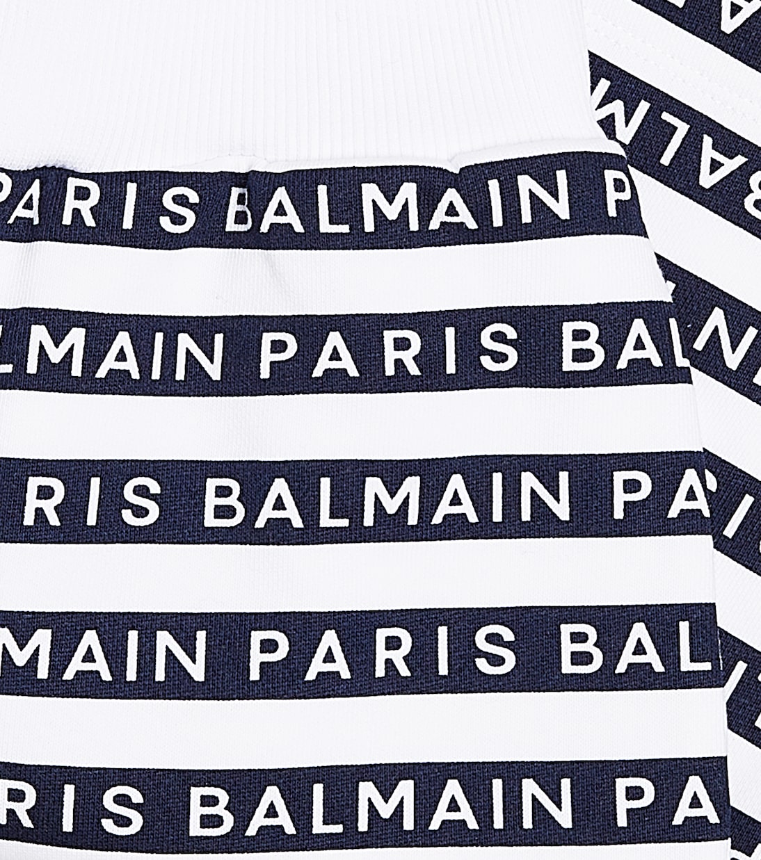 Short imprimé en coton à logo | Balmain Kids