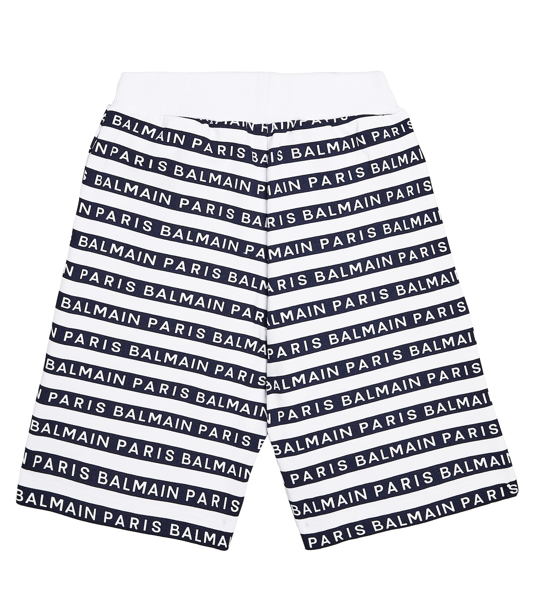 Short imprimé en coton à logo | Balmain Kids